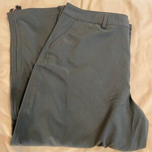 Eddie Bauer Ripstop Crop Pants Women 14 Green Hiking Outdoor Polyester